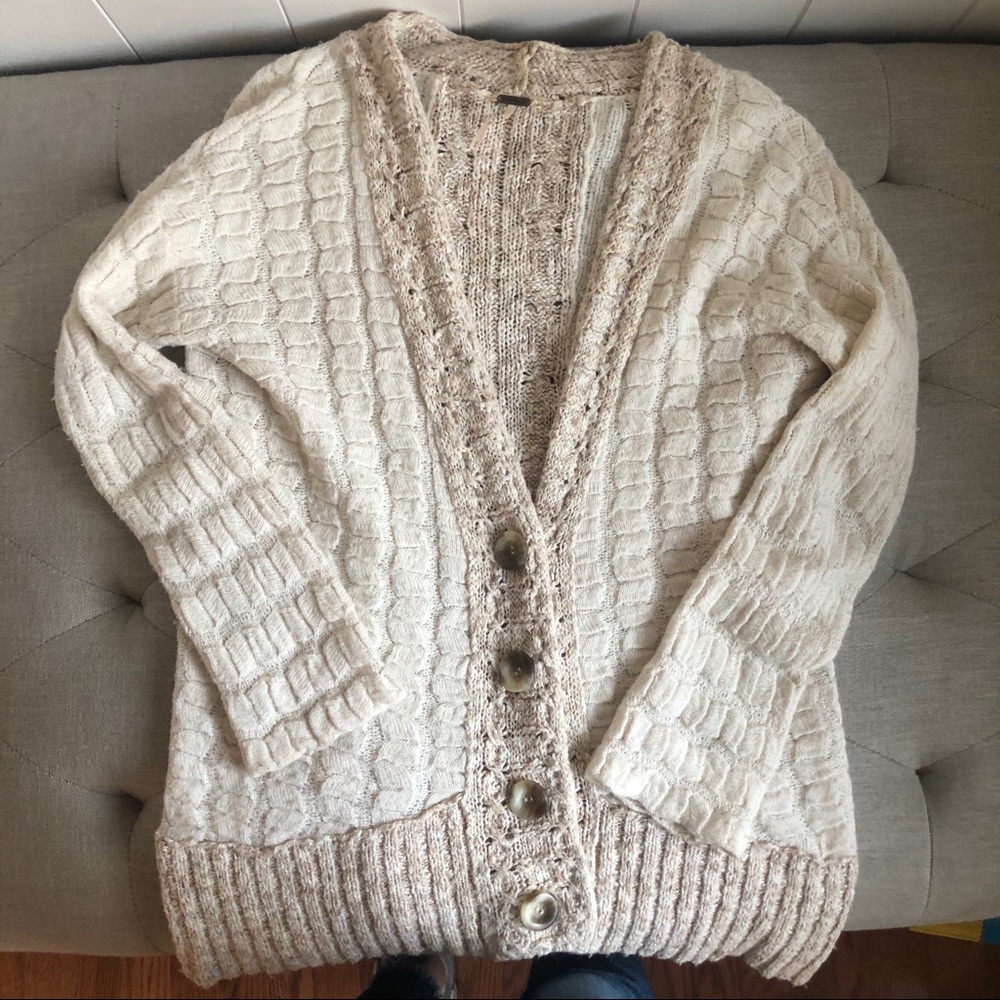 Free People Cream Sweater